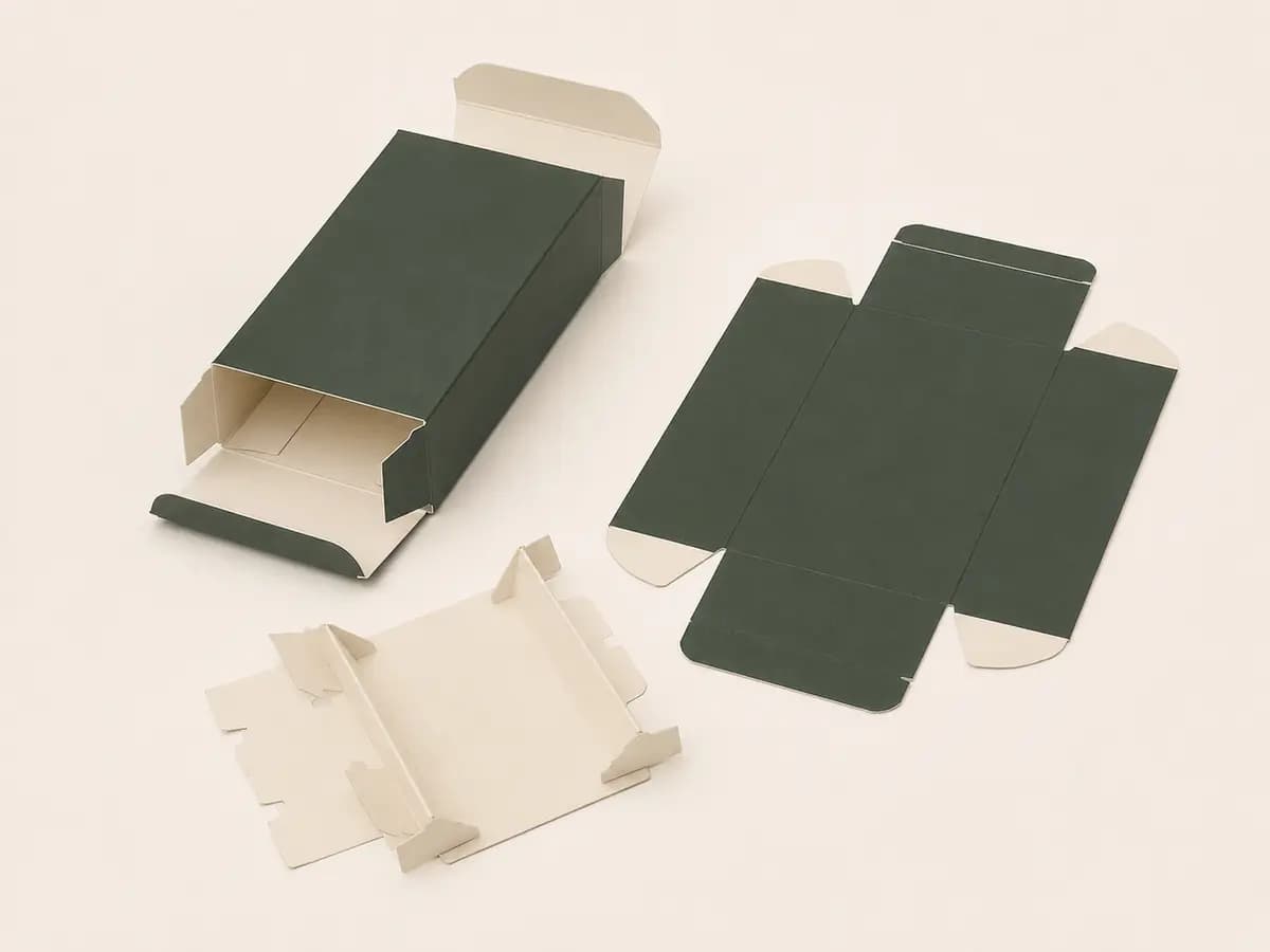 Tuck-end cartons with removable white folded paperboard insert